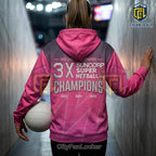 Adelaide Thunderbirds 3X Suncorp Super Netball Champions Hoodie