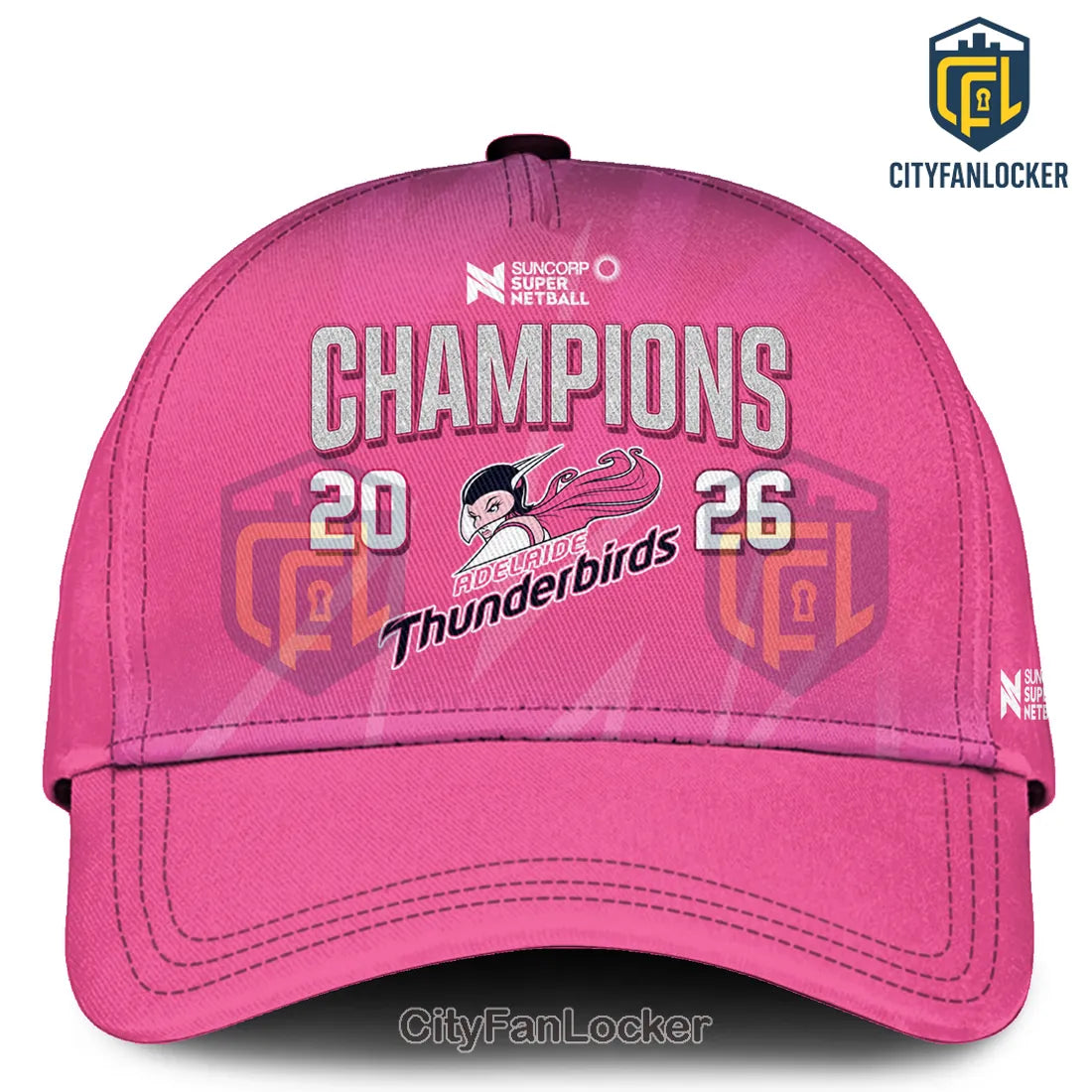 Adelaide Thunderbirds 3X Suncorp Super Netball Champions Hoodie