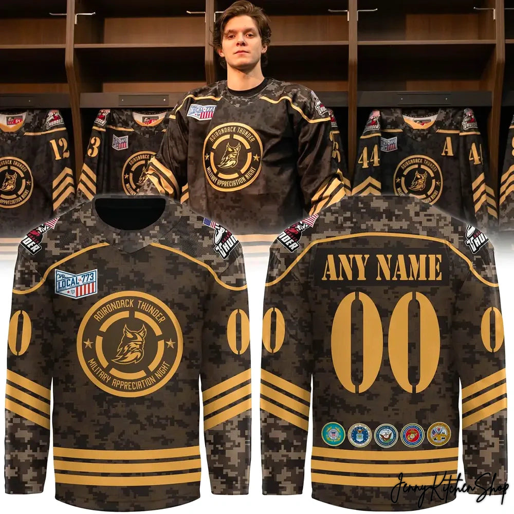 Adirondack Thunder 2025 Military Appreciation Night Jersey