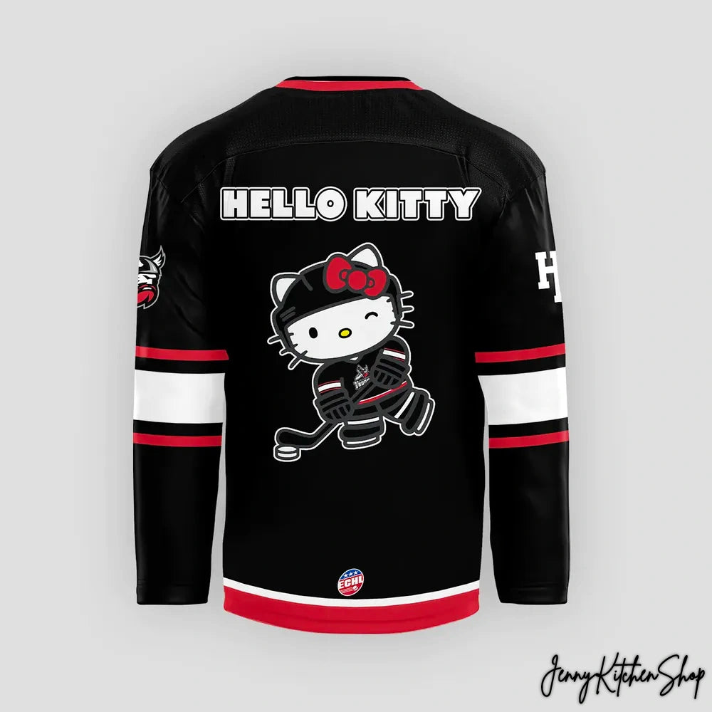 Adirondack Thunder x Hello Kitty 2026 Limited Hockey Jersey