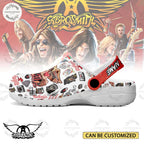 Aeorosmith x Christmas Crocs Crocband Clogs