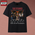 Aerosmith 56 Years 1970 2026 Signatures Graphic Rock T Shirt, Music 2D Shirt