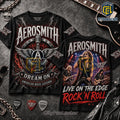 Aerosmith Live On The Edge Rock Music T-Shirt