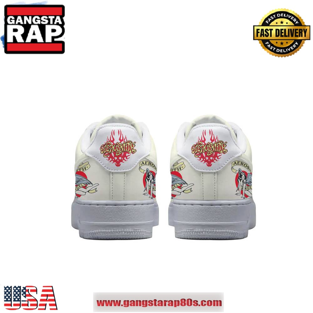 Aerosmith Sweet Emotion Limited Edition Air Force 1 Running Sneakers Shoes