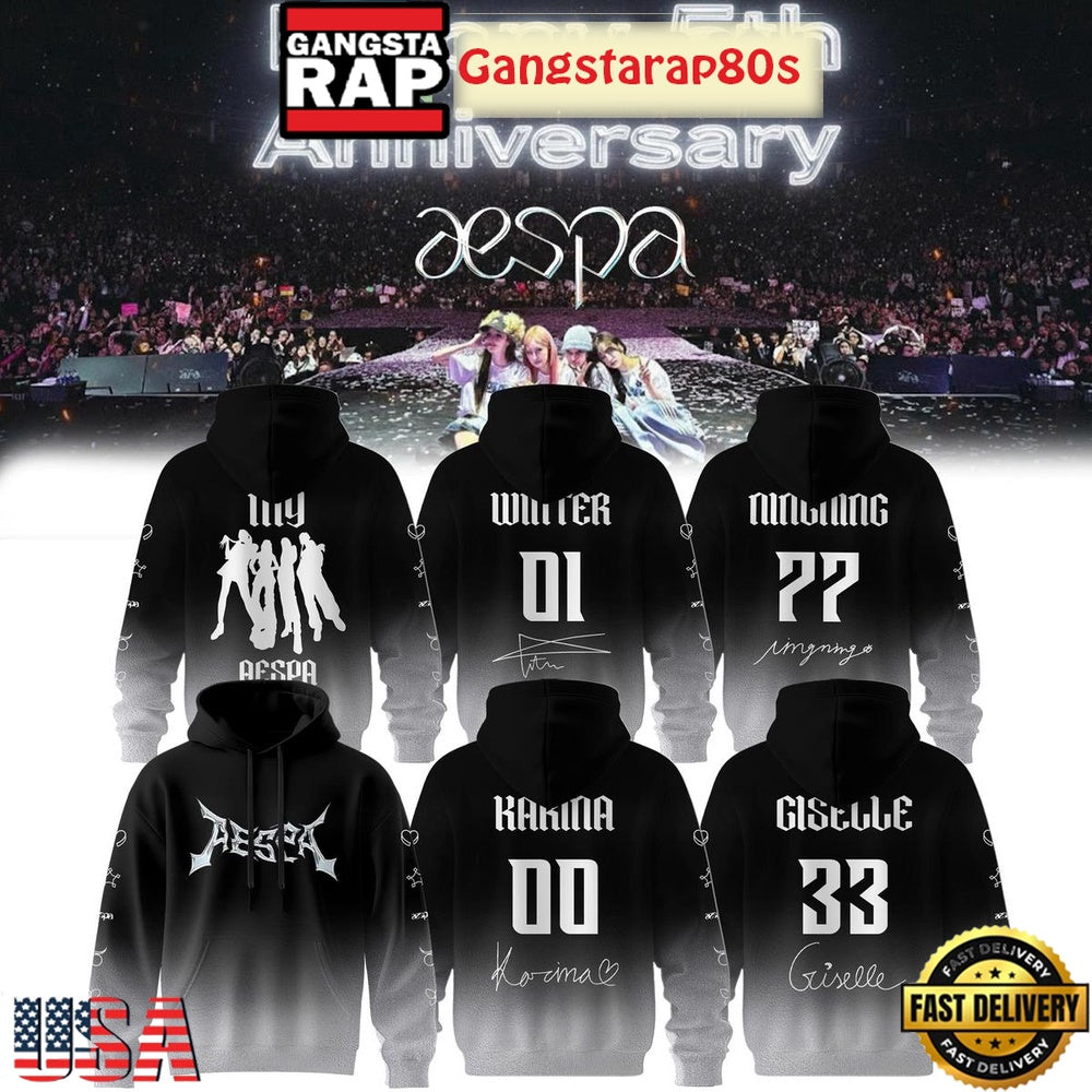 Aespa 5th Anniversary 2025 Unisex Hoodie