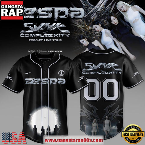 Aespa Live Tour Synk Complexity 2026 Angel Wings Custom Baseball Jersey