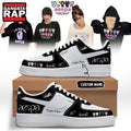 Aespa x BAPE Signed 2026 Limited Edition Black Air Force 1 Shoes , Music Trending Shoes