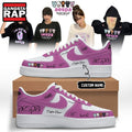 Aespa x BAPE Signed 2026 Limited Edition Pink Air Force 1 Shoes , Music Trending Shoes