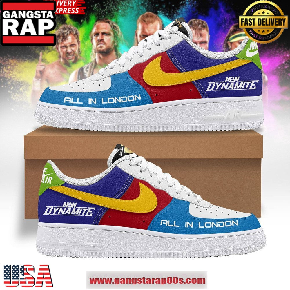 AEW Dynamite All In London Air Force 1 Sneakers Shoes