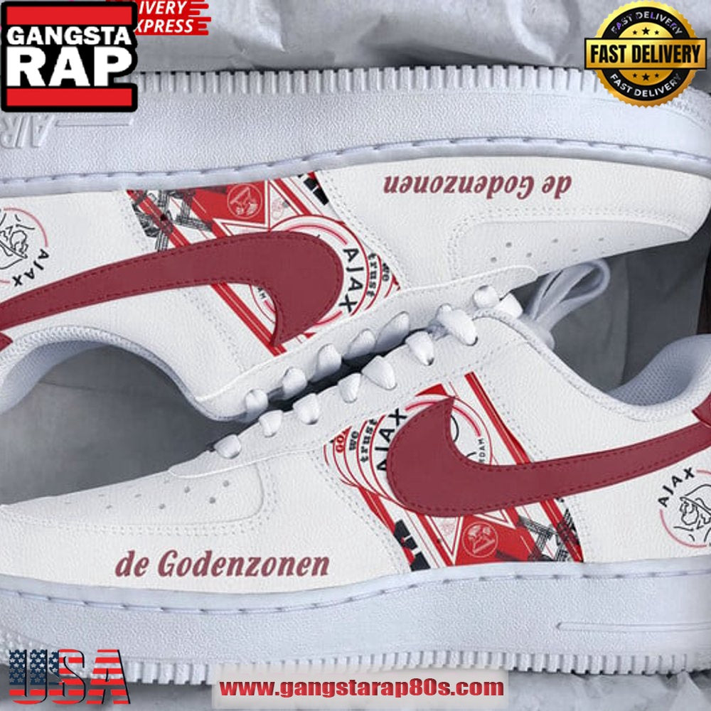 AFC Ajax Godenzonen Limited Edition Air Force 1 Running Sneakers Shoes