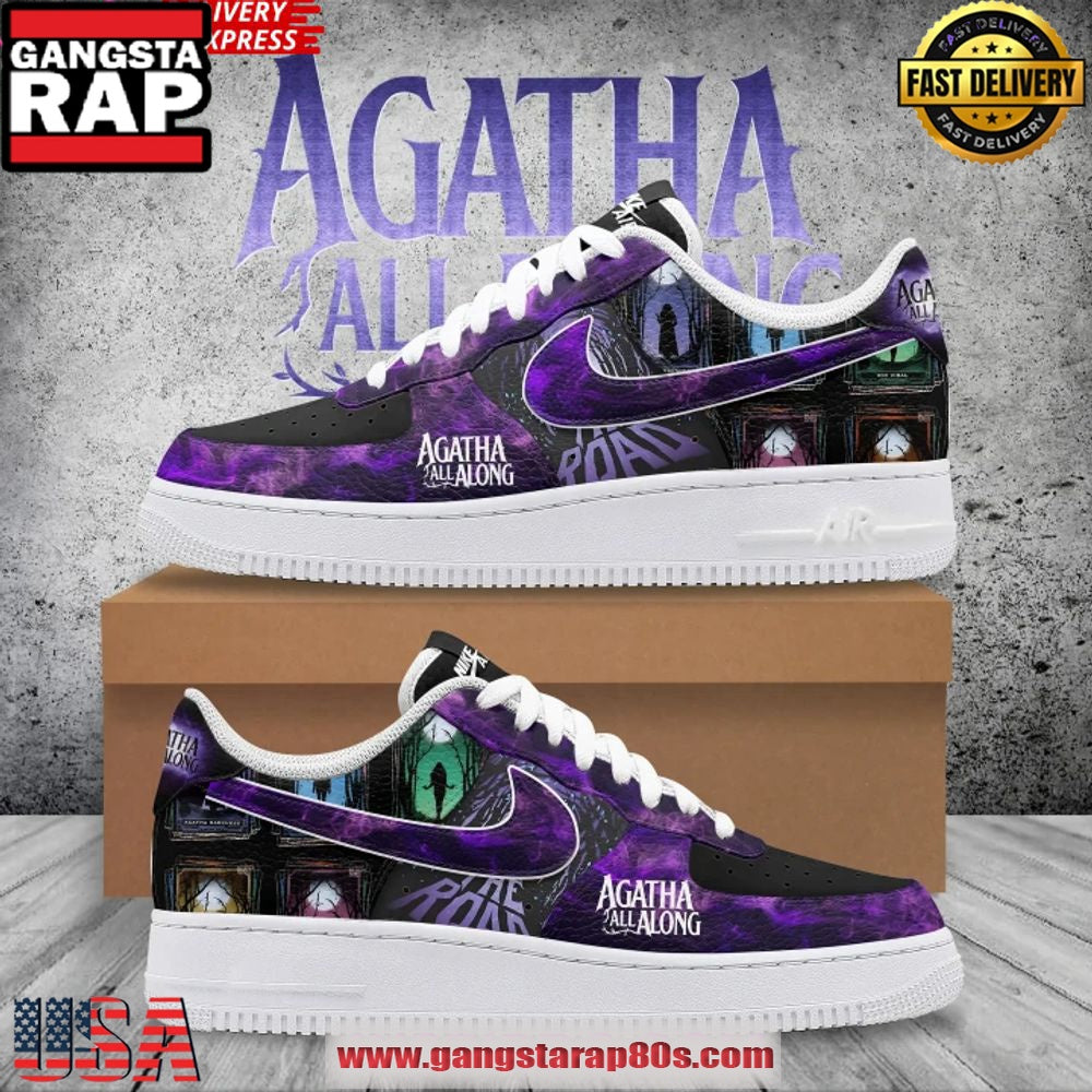 Agatha All Along Limited Edition Air Force 1 Running Sneakers Shoes