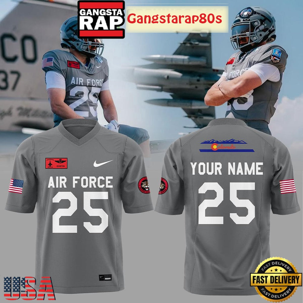 Air Force Falcons Football Air Power Custom Football Jersey