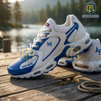 Air Force Falcons Personalized White Blue Running Sneakers
