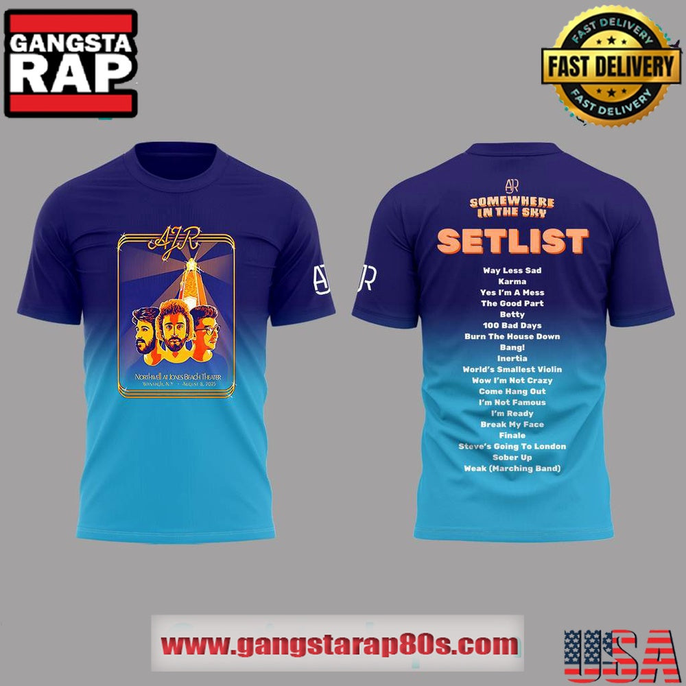 AJR Tour 2025 Setlist Limited Edition T Shirt