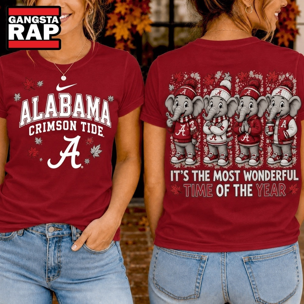 Alabama Crimson Tide 2026 NCAA Autumn Festive Cheer Hoodie T-Shirt