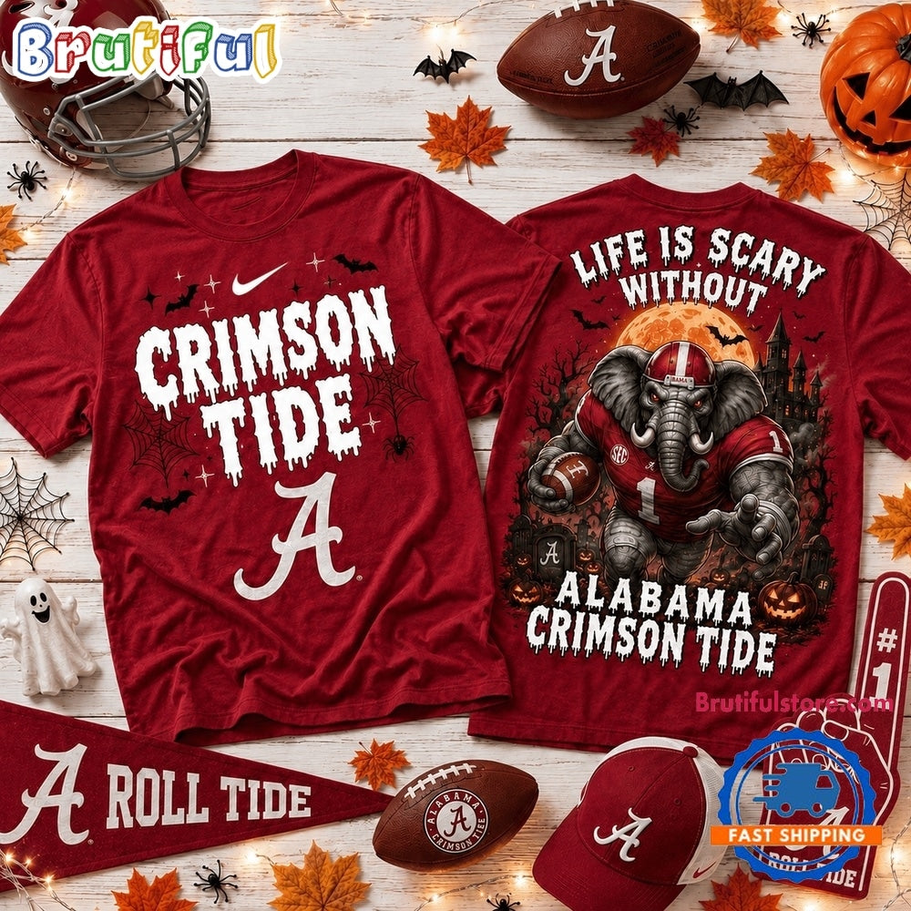 Alabama Crimson Tide 2026 NCAA Halloween New Design 3D Shirt