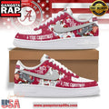 Alabama Crimson Tide Christmas Limited Edition Air Force 1 Running Sneakers
