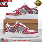 Alabama Crimson Tide Merry Christmas Air Force 1 Running Sneakers Shoes