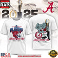 Alabama Crimson Tide NCAA College Football Playoff 2025-26 Red T Shirt-White