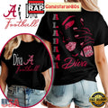 Alabama Crimson Tide NCAA Diva Football New Edition Black 3D Shirt