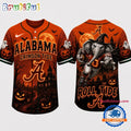 Alabama Crimson Tide NCAA Haunted Night Halloween Baseball Jersey Shirt