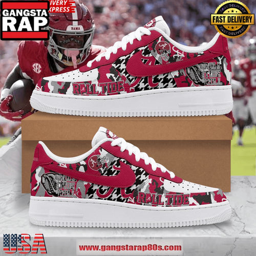 Alabama Crimson Tide Roll Tide Air Force 1 Sneakers Shoes