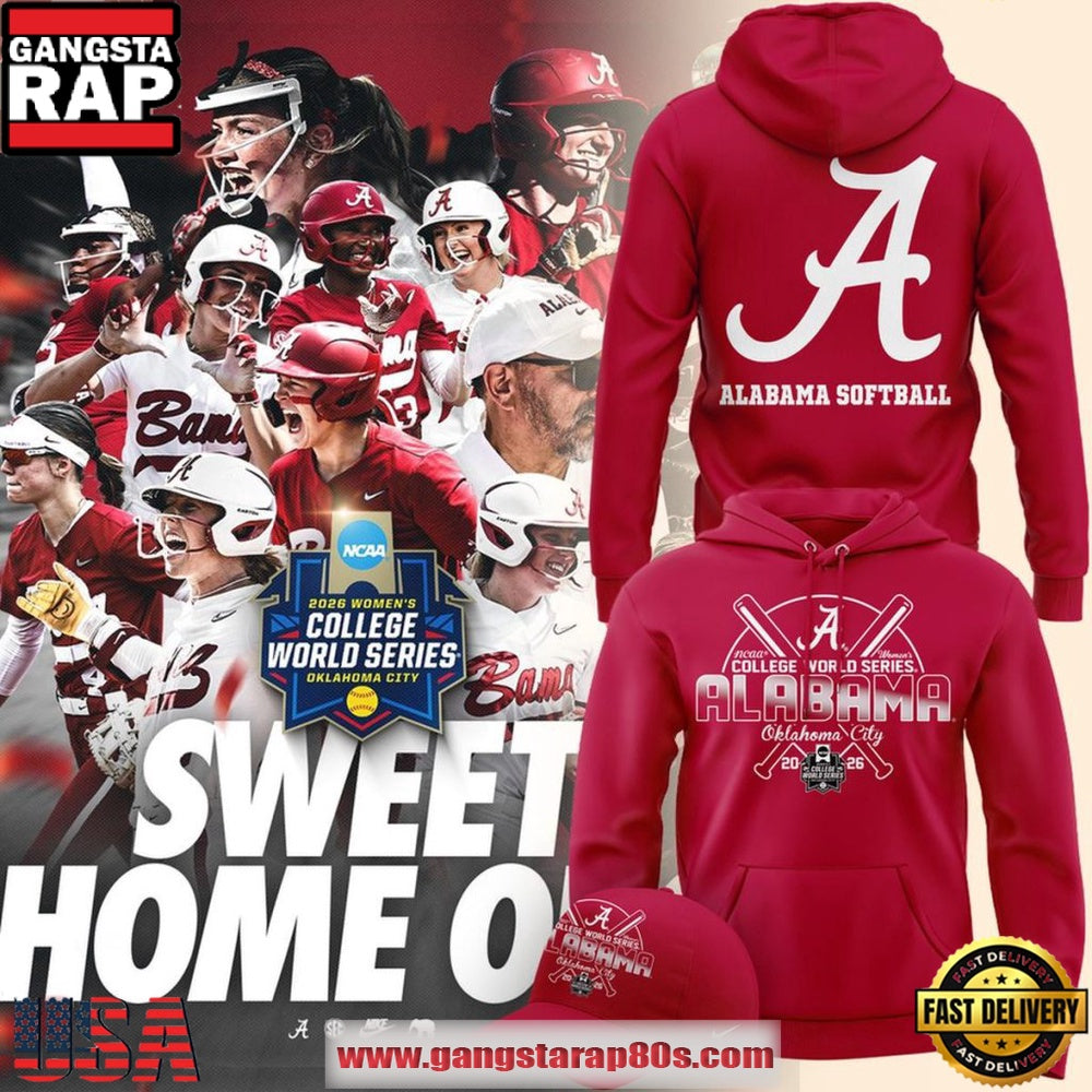 Alabama Crimson Tide Softball Women’s College World Series New 2026 Hoodie T-Shirt