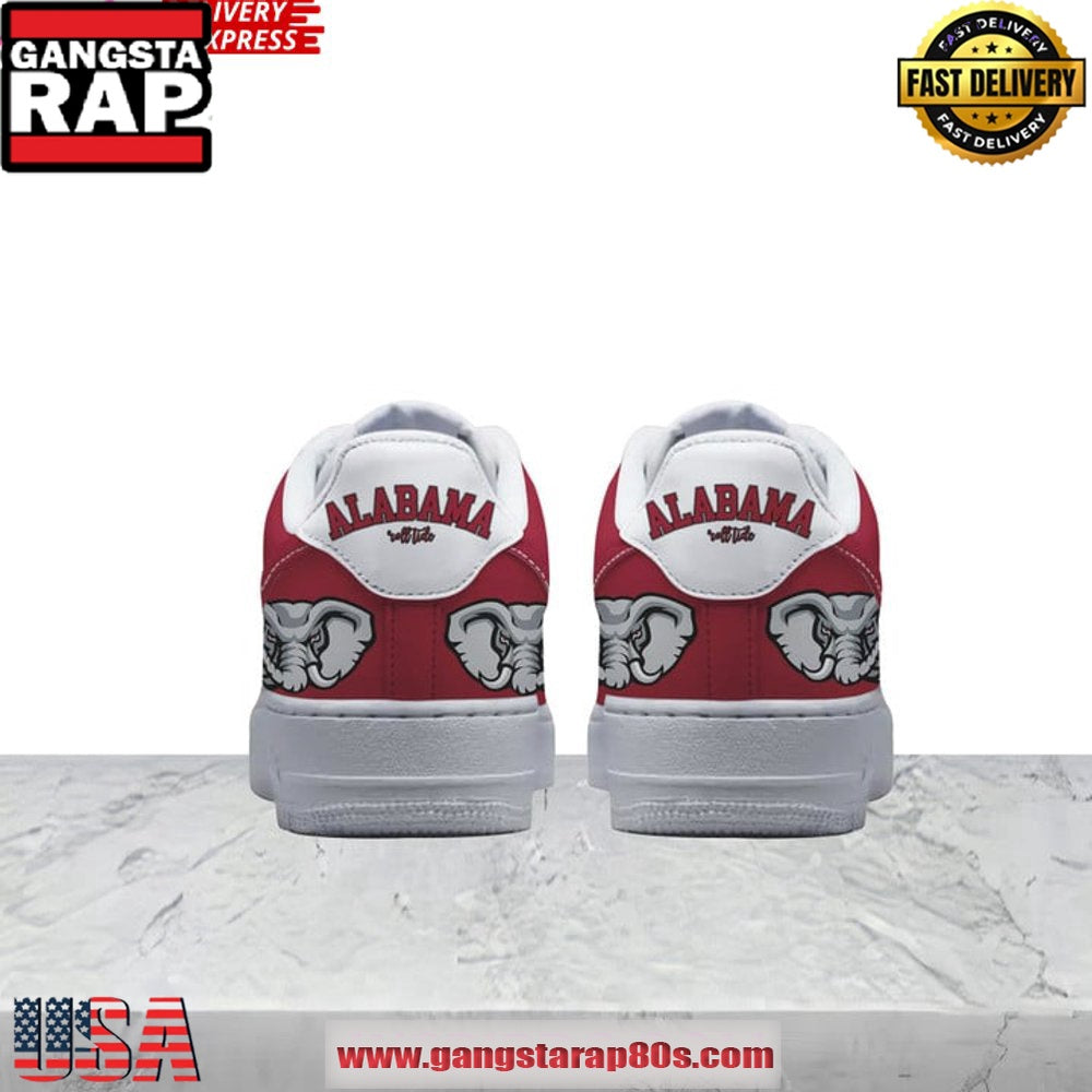 Alabama Crimson Tide Touchdown Air Force 1 Running Sneakers Shoes