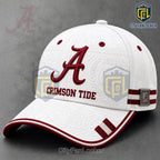 Alabama Crimson Tide White Embossed Logo Cap