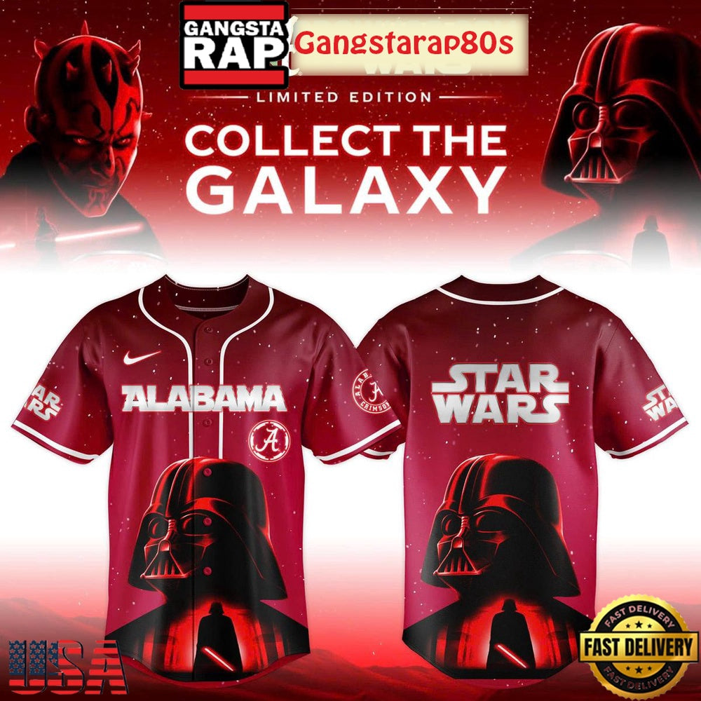 Alabama Crimson Tide x Star Wars Collect The Galaxy 2025 Baseball Jersey