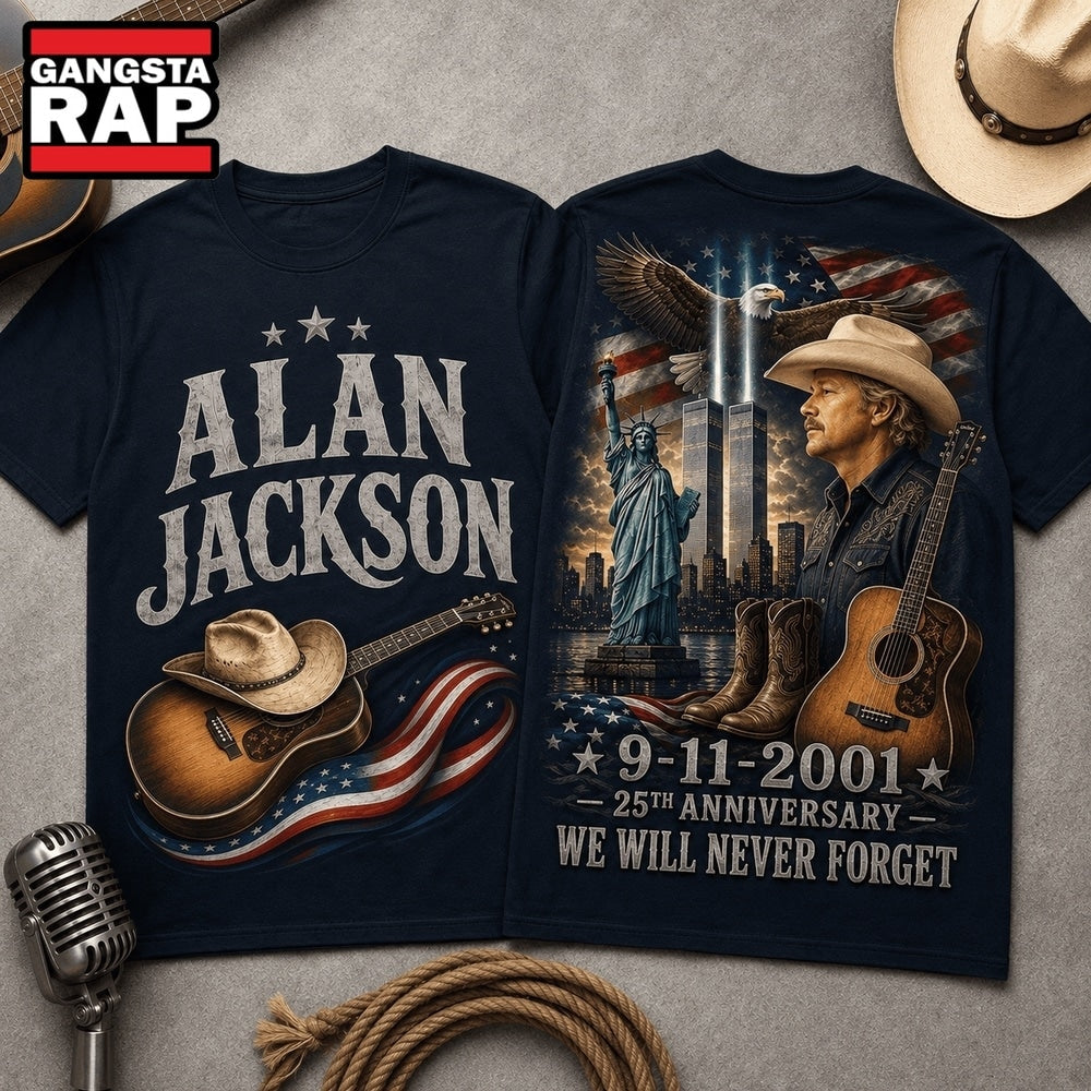 Alan Jackson 911 Memorial 25th Anniversary 3D Shirt Hoodie T-Shirt