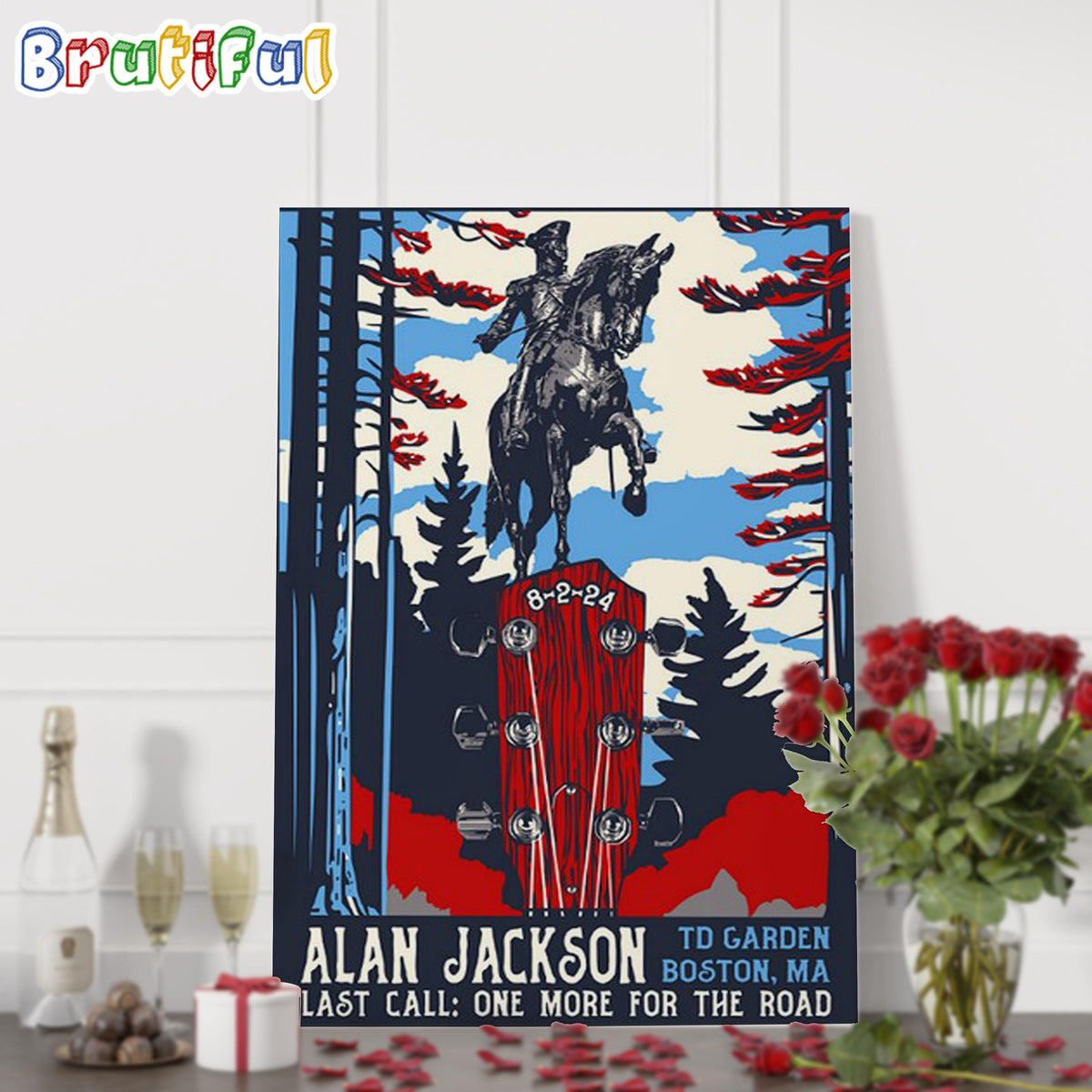 Alan Jackson Last Call One More For The Road Td Garden Boston MA Wall Art Poster Canvas