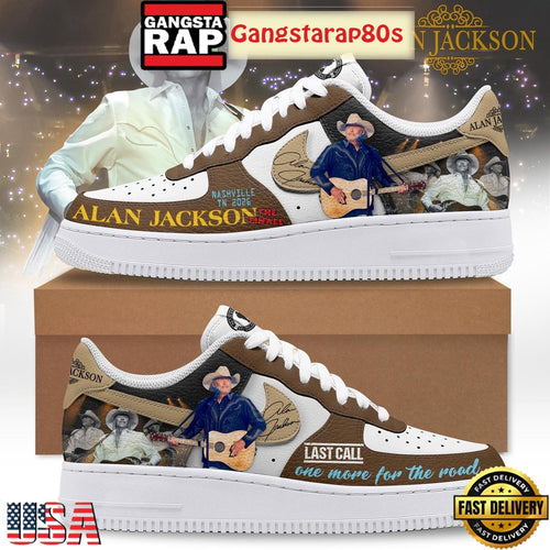Alan Jackson Nashville TN 2026 Air Force 1 Sneakers Shoes