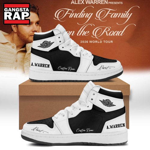 Alex Warren’s Little Orphan Alex Tour 2026 Black Air Jordan 1 Shoes , Music Air Jordan 1 Shoes
