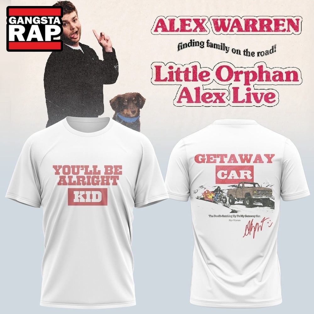 Alex Warren’s Little Orphan Alex Tour 2026 New Design 3D Shirt Hoodie T-Shirt