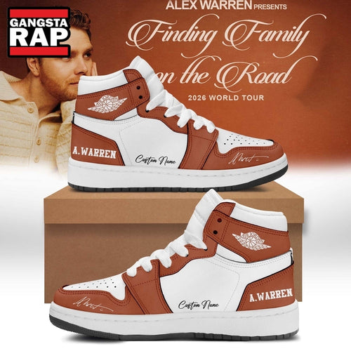 Alex Warren’s Little Orphan Alex Tour 2026 Personalized Air Jordan 1 Hightop Shoes, Music Air Jordan 1 Shoes