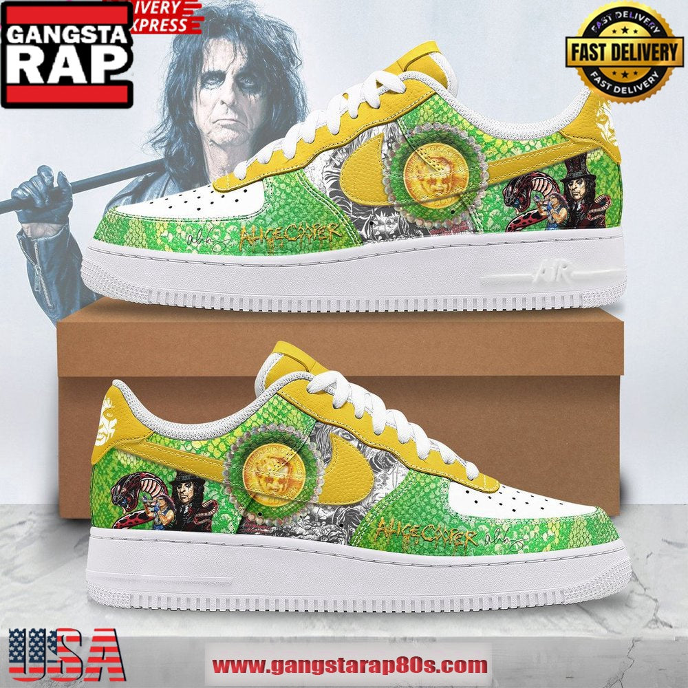 Alice Cooper Band Limited Edition Air Force 1 Running Sneakers Shoes