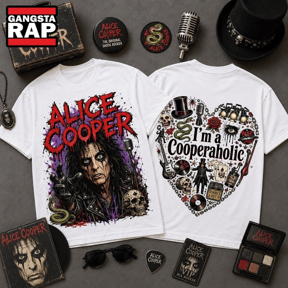 Alice Cooper Shock Rock Graphic 3D Shirt , Music Trending 3D Shirt