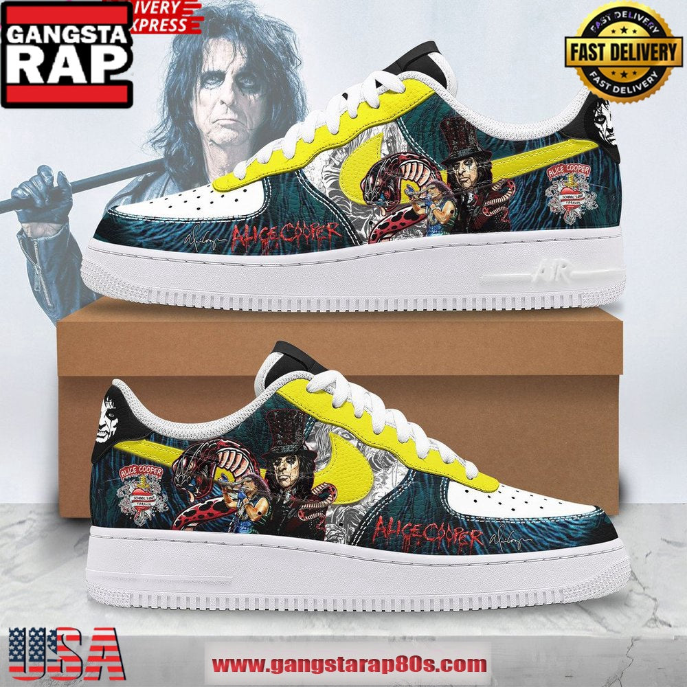 Alice Cooper Special Edition Air Force 1 Running Sneakers Shoes