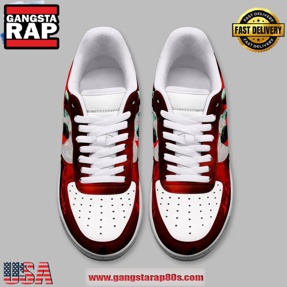 Alice In Chains Limited Edition Air Force 1 Running Sneakers Shoes
