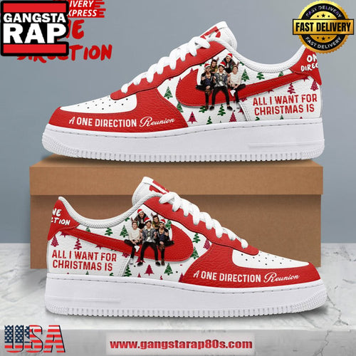 All I Want for Christmas is One Direction Limited Edition Air Force 1 Sneakers Shoes