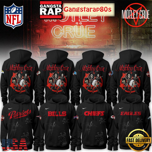 All NFL Team x Motley Crue The Return Of The Carnival Of Sins Tour 2026 Unisex Hoodie