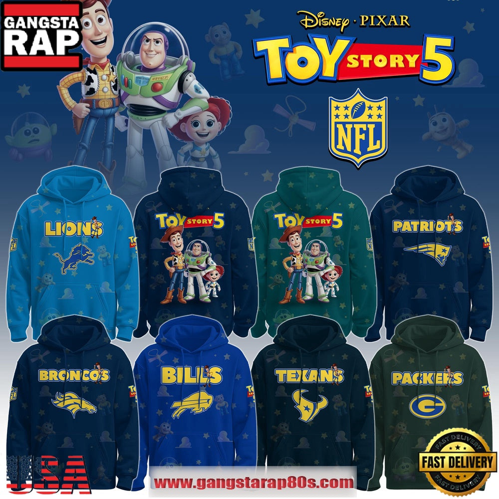All NFL Team x Toy Story 5 Limited Edition Hoodie Shirt