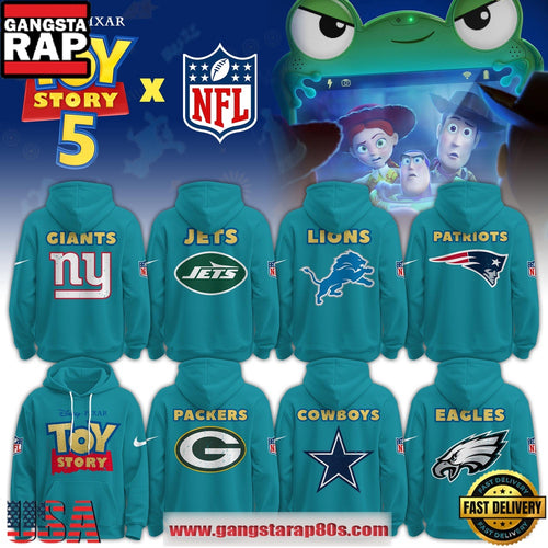 All NFL Team x Toy Story 5 Unique Design Unisex Hoodie