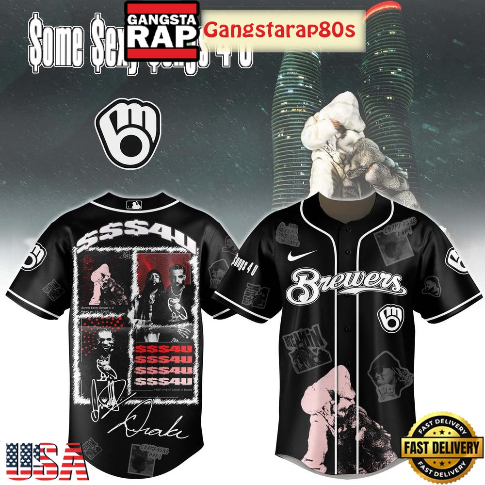 All Team MLB x PARTYNEXTDOOR & Drake $$$4U 2025 Special Baseball Jersey