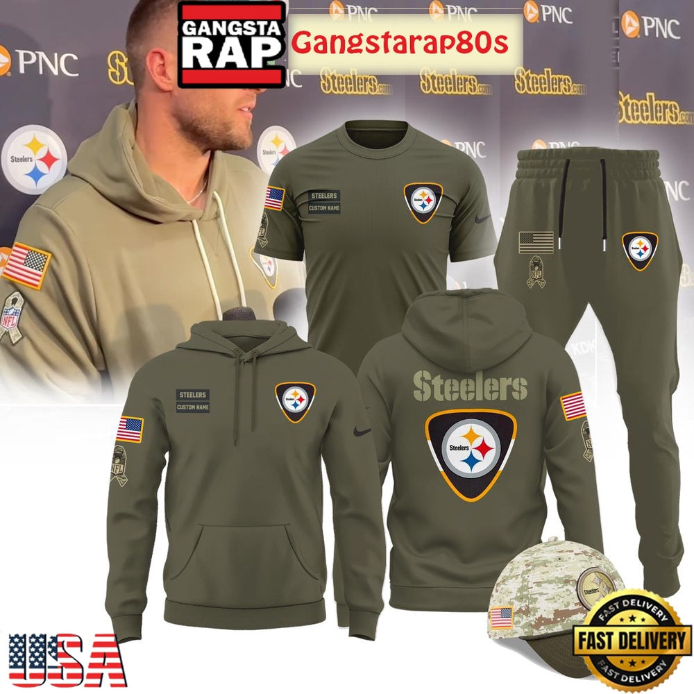 All Team NFL Salute To Service 2025 New Edition All Over Print Hoodie Joggers Set