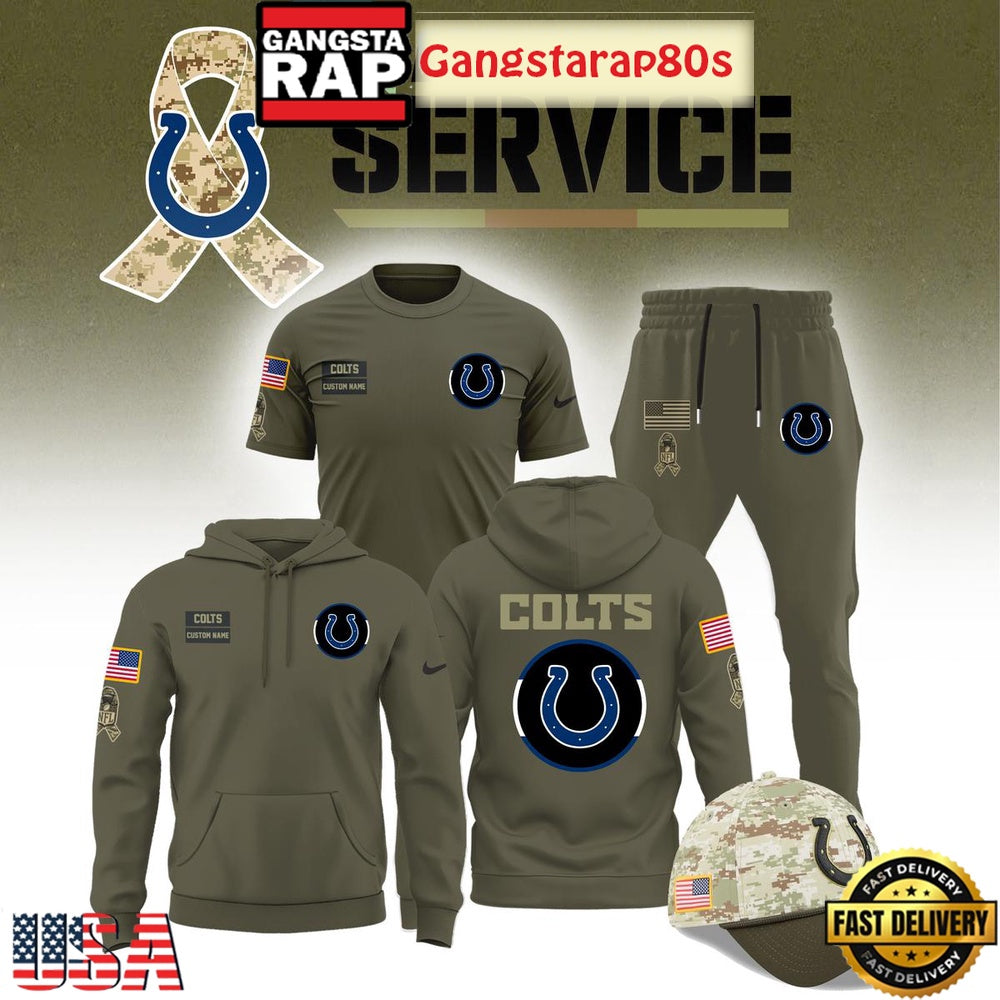 All Team NFL Salute To Service 2025 New Edition All Over Print Hoodie Joggers Set
