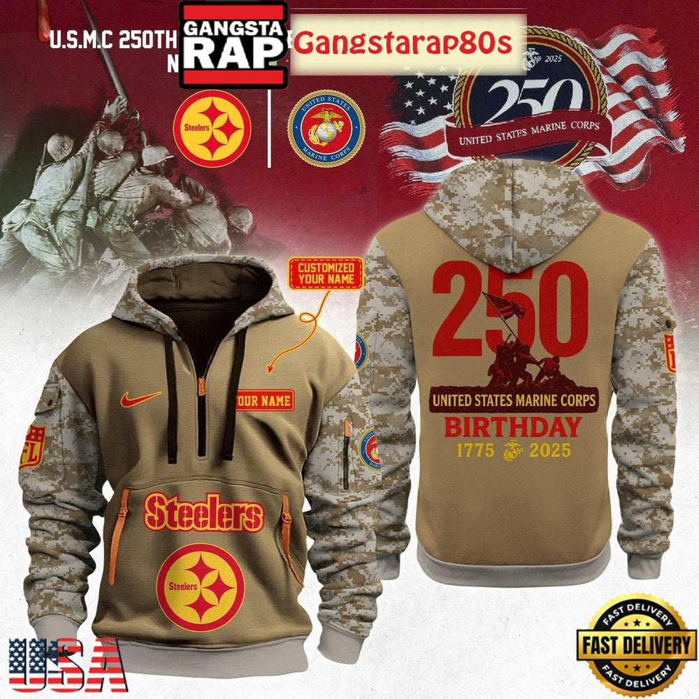 All Team NFL x USMC 250th Anniversary Unisex 3D Hoodie