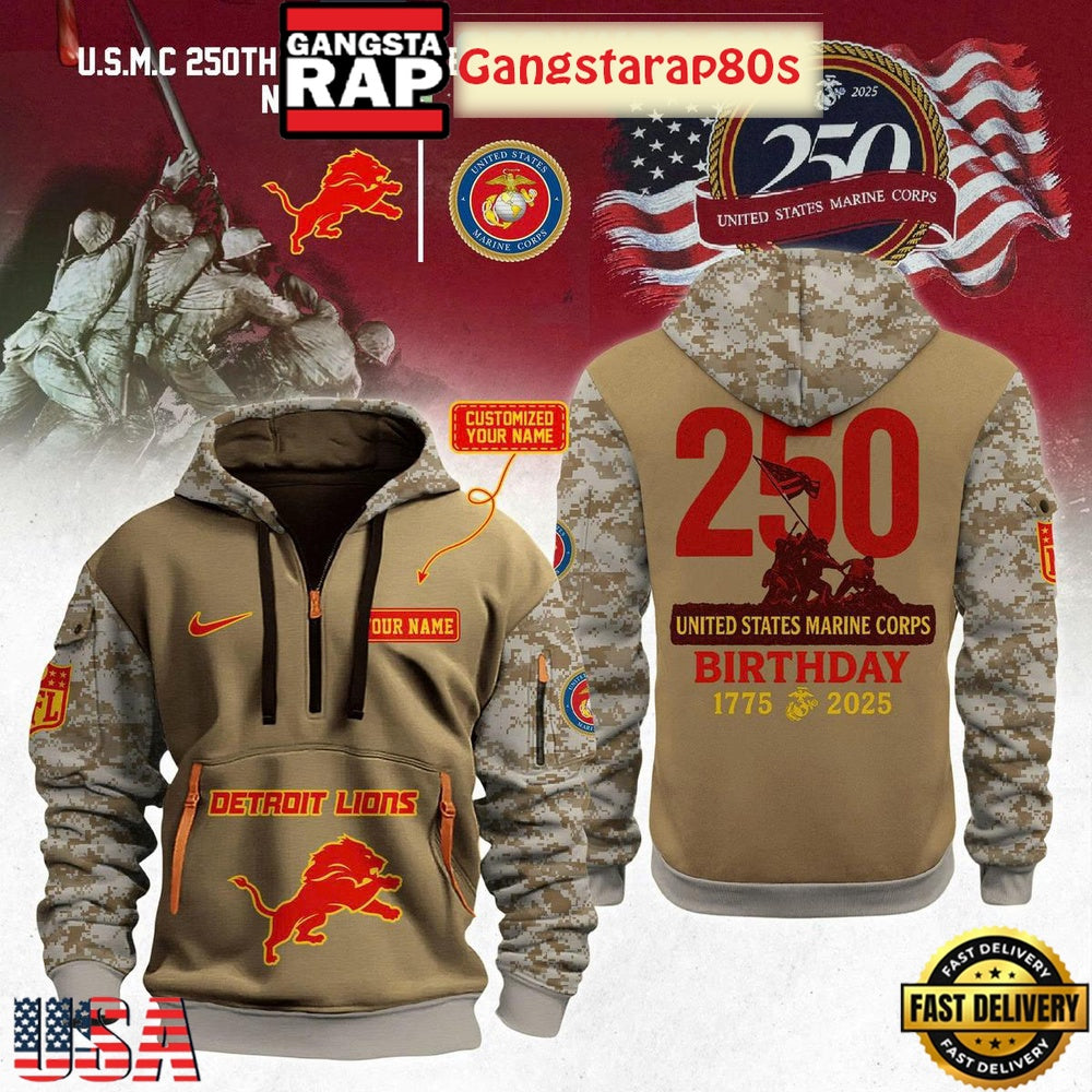 All Team NFL x USMC 250th Anniversary Unisex 3D Hoodie