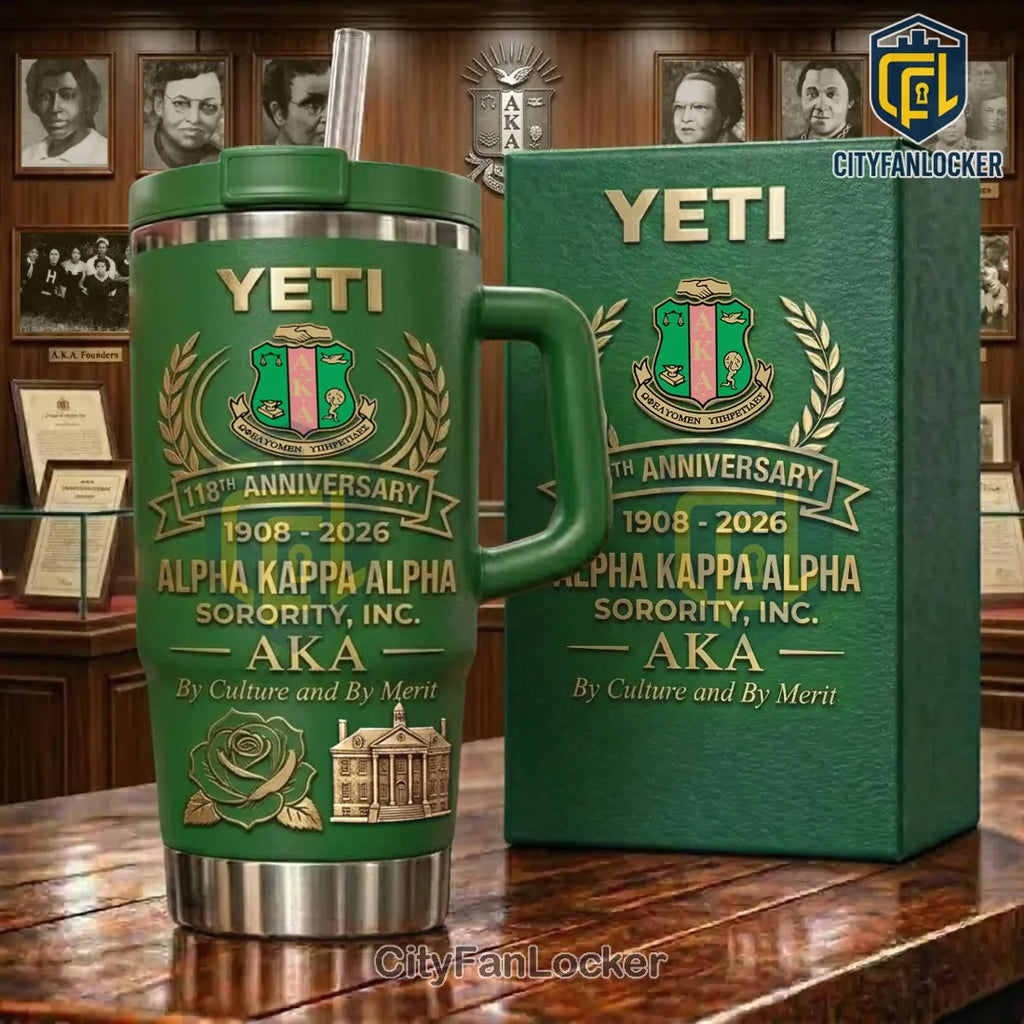 Alpha Kappa Alpha 118th Anniversary YETI Tumbler